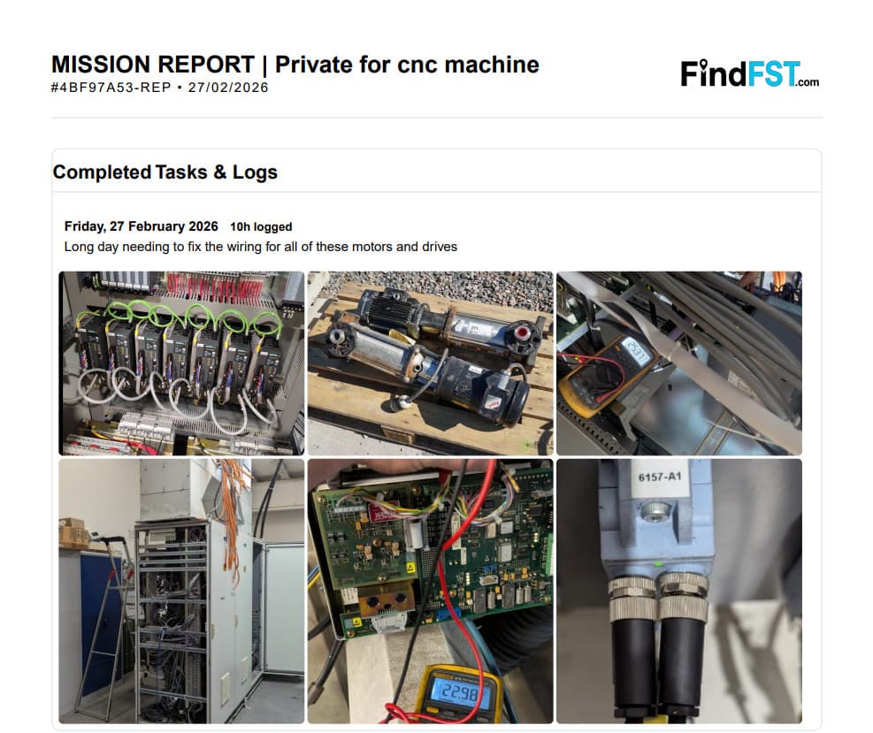Final exported PDF report with all photos perfectly laid out in a clean grid
