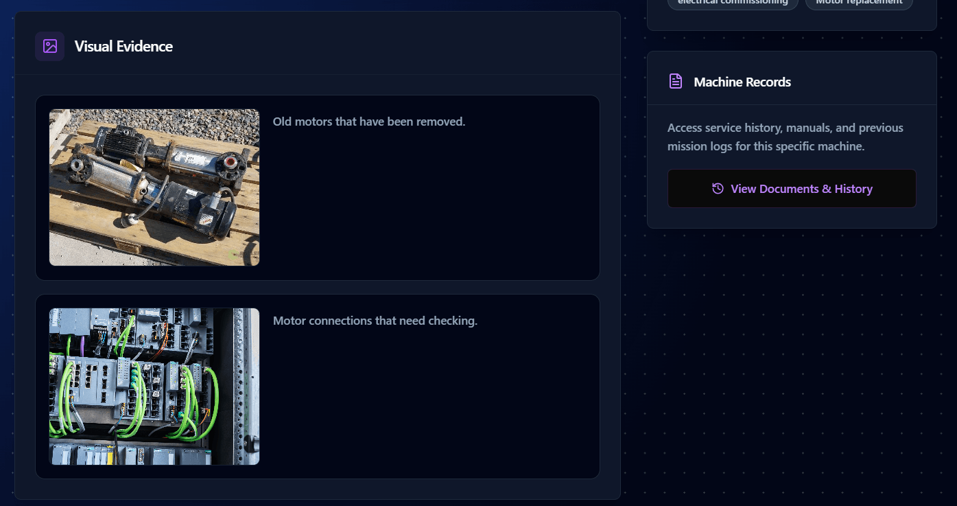 Mission control details