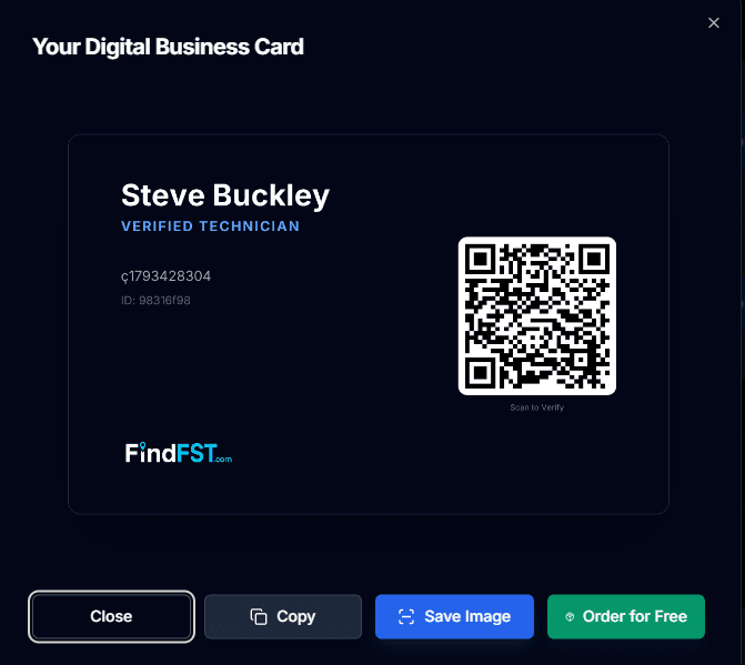 Digital business card