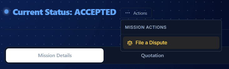 Dispute option after payment