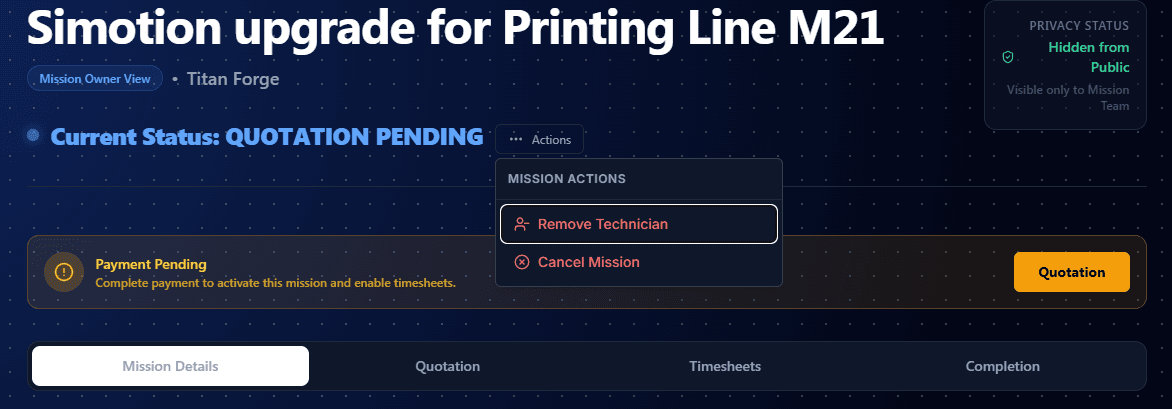 Dispute option before payment