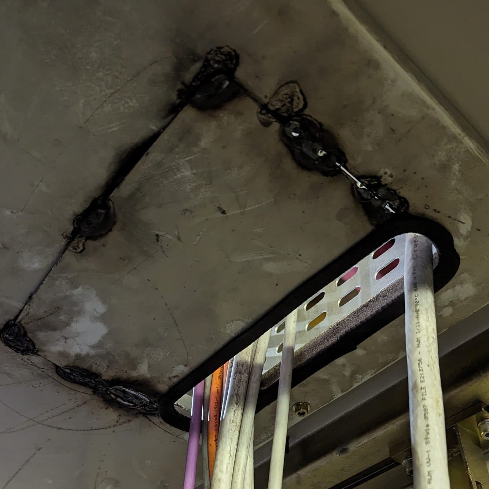 Electrical cabinet welded
